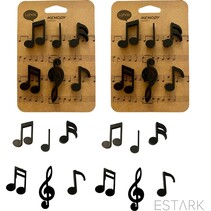 ESTARK® Muziek Magneten - Set 12 STUKS