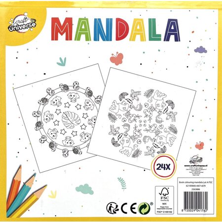 Craft Mandala Kleurboek voor Kinderen Dieren in de Jungle