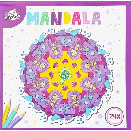 craft Mandala Kleurboek voor Kinderen Zeemeermin in de Zee