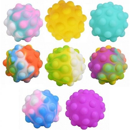 Sinco Fidget Poptrix Popper Ball 6,5cm - Random kleur - Fidget Toy - Speelgoed - Anti stress - Fidget Toys