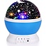 Merkloos Sterrenhemel Verlichting Kinderkamer - Moon Light Projector - Nachtlampje kind | baby - Nachtlamp- Cadeau kind (Blauw)