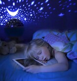 Merkloos Sterrenhemel Verlichting Kinderkamer - Moon Light Projector - Nachtlampje kind | baby - Nachtlamp- Cadeau kind (Blauw)