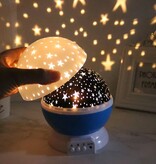 Merkloos Sterrenhemel Verlichting Kinderkamer - Moon Light Projector - Nachtlampje kind | baby - Nachtlamp- Cadeau kind (Blauw)