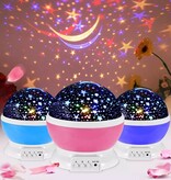 Merkloos Sterrenhemel Verlichting Kinderkamer - Moon Light Projector - Nachtlampje kind | baby - Nachtlamp- Cadeau kind (Blauw)