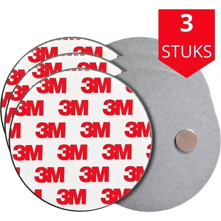 Benson Rookmelder Bevestiging Magneet - Ophangsysteem - Magneten - Montageset - Rookmelder magneet - Brandmelder - 3M - 3 Stuks