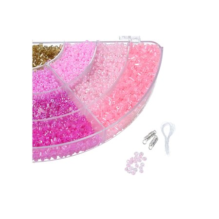 Craft Craft Universe Kralenset Regenboog Meisjes Roze/paars/goud