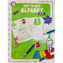 Toy Universe - Dot to Dot Alfabet A-Z - oefenboek met stickers - leren is leuk!