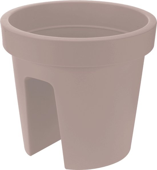 KADAX Kunststof Bloempot Met Inzet - Weerbestendige Tuinpot 30 Cm Crème