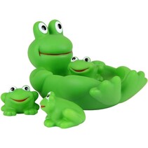 Tom & Zoe Bad Kikker set 4 stuks drijvend bad speelgoed