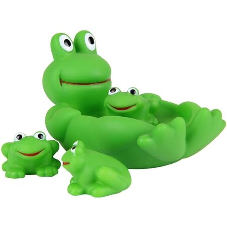 Tom & Zoé Tom & Zoe Bad Kikker set 4 stuks drijvend bad speelgoed