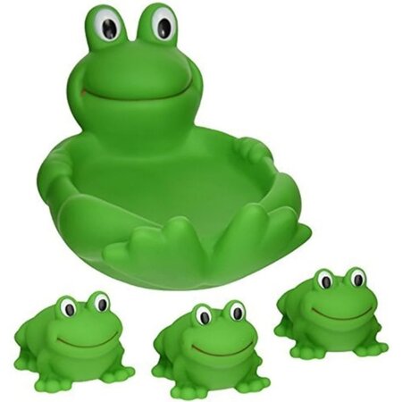 Tom & Zoé Tom & Zoe Bad Kikker set 4 stuks drijvend bad speelgoed