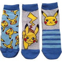 Pokémon Pikachu sokken 3 pack - maat 23-26