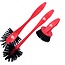 Dirt Devil Dirt Devil Afwasborstel Set - 3 Delig - Borstel Set - Vaatwasborstel Set - Rood/Zwart