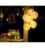 Alma Garden Alma Garden Tuinlampionnen op Zonne-Energie 3 Stuks 20 cm – Polyester – Wit