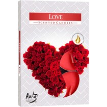 Aura - Geur theelichtjes - Love - Zoete, kruidige geur - 6st