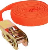 Benson Benson Spanband met Ratel - 7.5 meter - Rood - 350 kilo Capaciteit