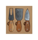 Boska For Cheese Lovers Kaas set van RVS met Parmezaan Mes, Kaasvork, en Breed mes – 14x5x1cm | Roestvrijstalen messen set voor de Kaas | Kaasplankjes Snijd set