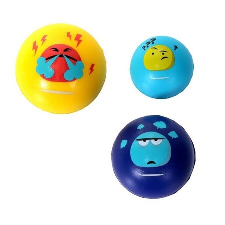 Mister Gadget Mister Gadget Set Stressballen 3 stuks Multicolor