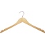 Jean Products Kapstok - KLEERHANGERS - Hangers houten geopend met inkeping 46x22,5cm - 6 STUKS