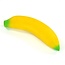 Merkloos Squeez Banaan -  Knijpbal Stressbal Fidget - Anti-Stress Speelgoed -  Fruit Banaan