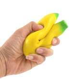 Merkloos Squeez Banaan -  Knijpbal Stressbal Fidget - Anti-Stress Speelgoed -  Fruit Banaan