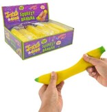Merkloos Squeez Banaan -  Knijpbal Stressbal Fidget - Anti-Stress Speelgoed -  Fruit Banaan