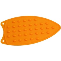 Siliconen mat strijkijzer / strijkbout - oranje - strijkboutmat 27x15 cm.