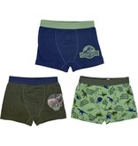 Jurassic World 3 Pack Jurassic World Jongens boxershorts - Marineblauw-Groen-Lichtgroen - Maat 110/116