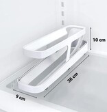 Gadget Master Rollende Eierhouder voor Koelkast - Eierdoos -Eierhouder- Eierrek - Koelkast Organizer - voor 12-14 eieren