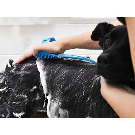 Verk Group Flexibele doucheborstel voor Huisdieren - Massageborstel - Slang 160cm - Hond - 18mm 3/4 inch
