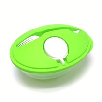 Lunch box - Salade box - Slabak met vork en sausbakje - Salade to go - 1 liter - Groen