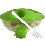 Banzaa Lunch box - Salade box - Slabak met vork en sausbakje - Salade to go - 1 liter - Groen