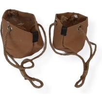 Plantenhanger - Mand - Textiel - Hangmand aan touw - Plantenzak - Planten pot - Plantentas - Terracotta - 15cm