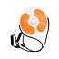 Verk Group Cardio twister disk - balance board twister disc Oranje