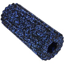 Grote Foamroller 32 x 14 CM - Blauw / Zwart Pilatesrol - Professioneel Fitness Gym