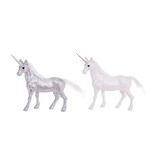 Werner VOß Glitter Eenhoorn Beeldje - Unicorn - Paard - Fantasy - 19 cm - Wit