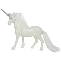 Glitter Eenhoorn Beeldje - Unicorn - Paard - Fantasy - 19 cm - Wit