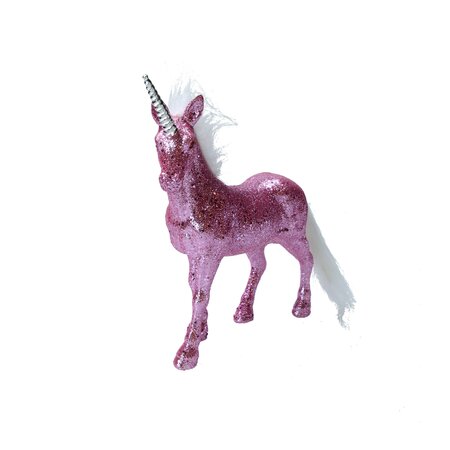 Werner VOß Glitter Eenhoorn Beeldje - Unicorn - Paard - Fantasy - 19 cm - Roze