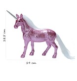 Werner VOß Glitter Eenhoorn Beeldje - Unicorn - Paard - Fantasy - 19 cm - Roze