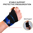 WBS Support Wrist wrap - Polsbandage Fitness - Compressie - Steunt spieren en gewrichten - One size - Zwart