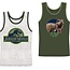 Jurassic World 2 pack Jongens onderhemden - Jurassic World - Grijs/Groen - Maat 122/128