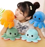 Merkloos 2 stuks -Octopus Mood knuffel - Blij/Boos knuffel - Omkeerbaar - Emotie knuffel - Kleur Assorti