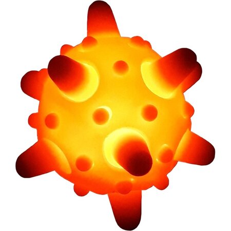 Merkloos Meteoor stuiterballen met licht - Stressbal - 1 exemplaar - Lichtgevend  uitdeel cadeau