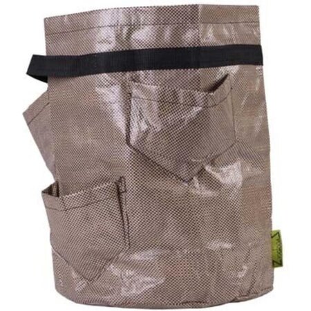 Zigg Zagg Zigg-Zagg Aardbeienplanter taupe met 5 zakken 45 cm