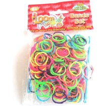 Loom Twister Loombandjes diverse kleuren Junior Rubber 300 loom bandjes