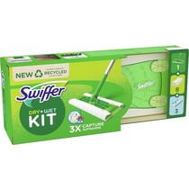 Swiffer Vloerreiniger Starterskit - 1 Dweil, 8 Droge en 3 Vochtige Vloerdoekjes Navullingen