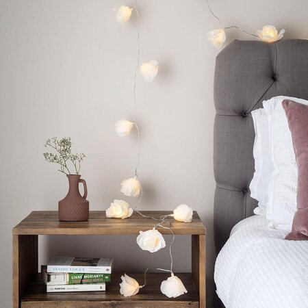 Home 10 Led Rozen licht snoer - Licht slinger -  Warm wit - Decoratie -  120 cm