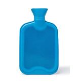 Merkloos Warmwaterkruik - Inhoud: 2 Liter - Warm Water Kruik - Kruikzak - Warmtekruik - Rubber - Blauw