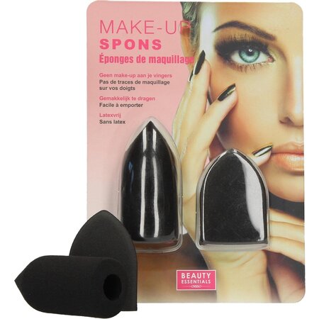 Beauty Essentials Duurzame Vingersponsen Set voor Vloeibare Make Up – 2 Stuks | Beauty Make-up Sponsen voor Vrouwen