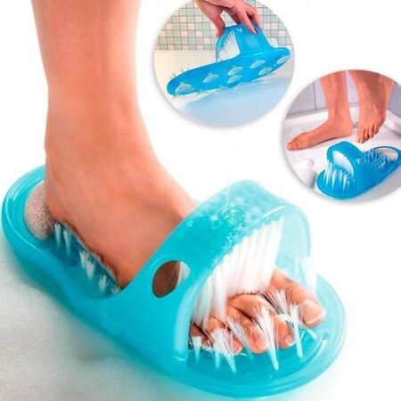 Easyfeet Voetmassage Slippers - Easy Feet Bad Slippers Met Eelt Scrub Puimsteen - Eeltverwijderaar Massage - Voetmassageapparaat